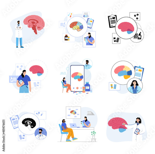 brain medical set