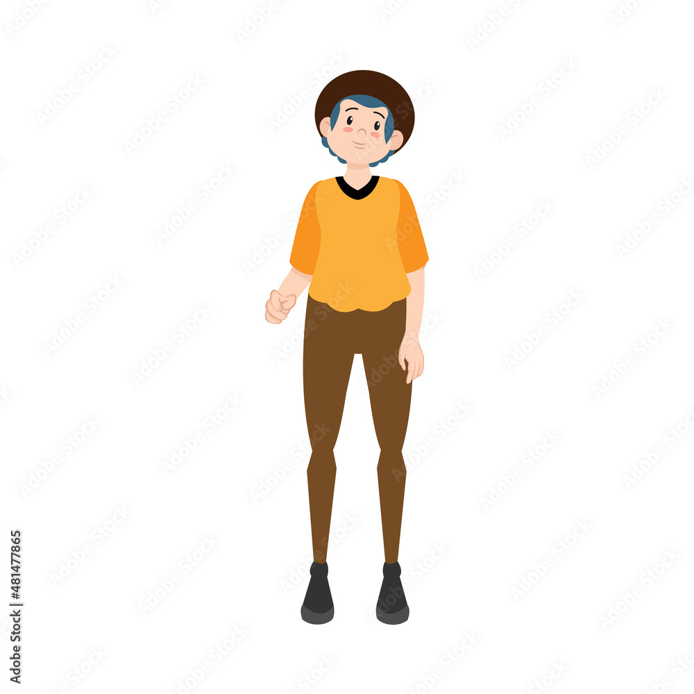 Isolated happy young man Culture Vector illustration Isolated happy young man Culture Vector illustration