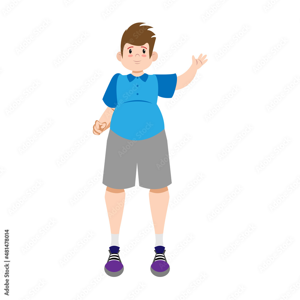 Isolated happy young man Culture Vector illustration