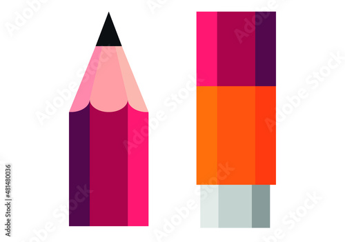 Vector pencil icon for work.