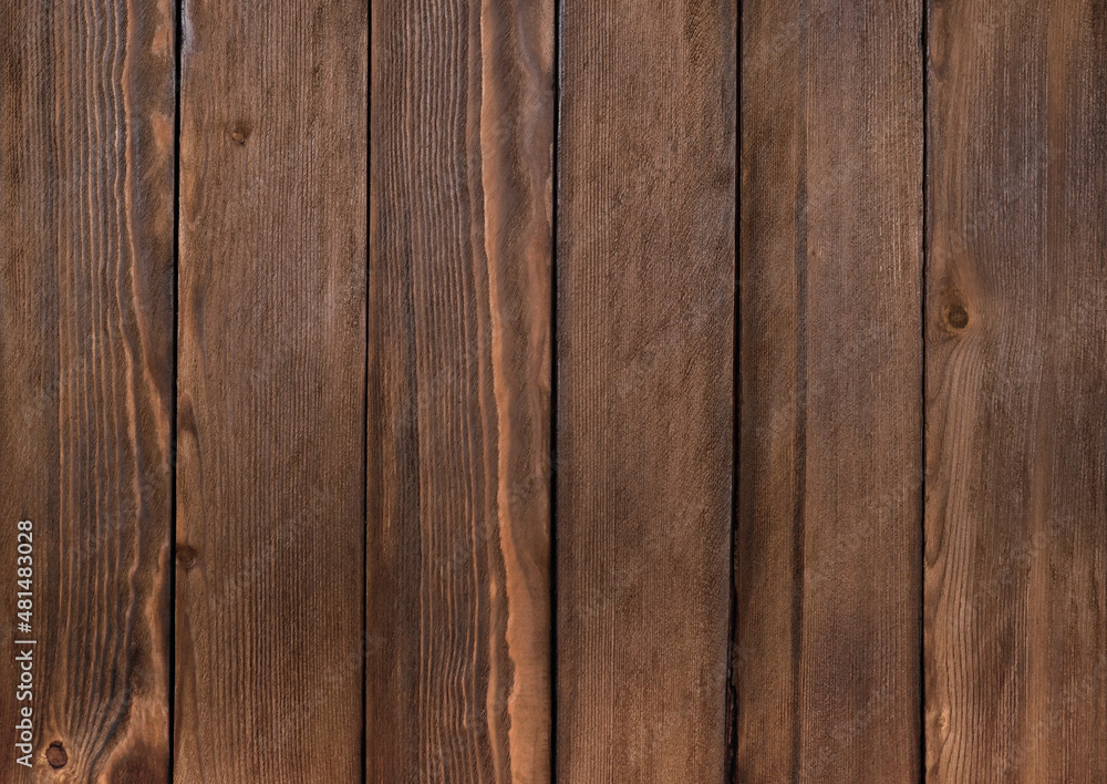 Naklejka premium painted wooden boards. brown wood textured background
