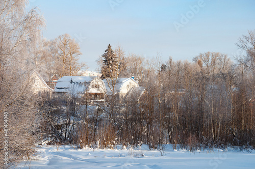 Russian village in winter time © Vic