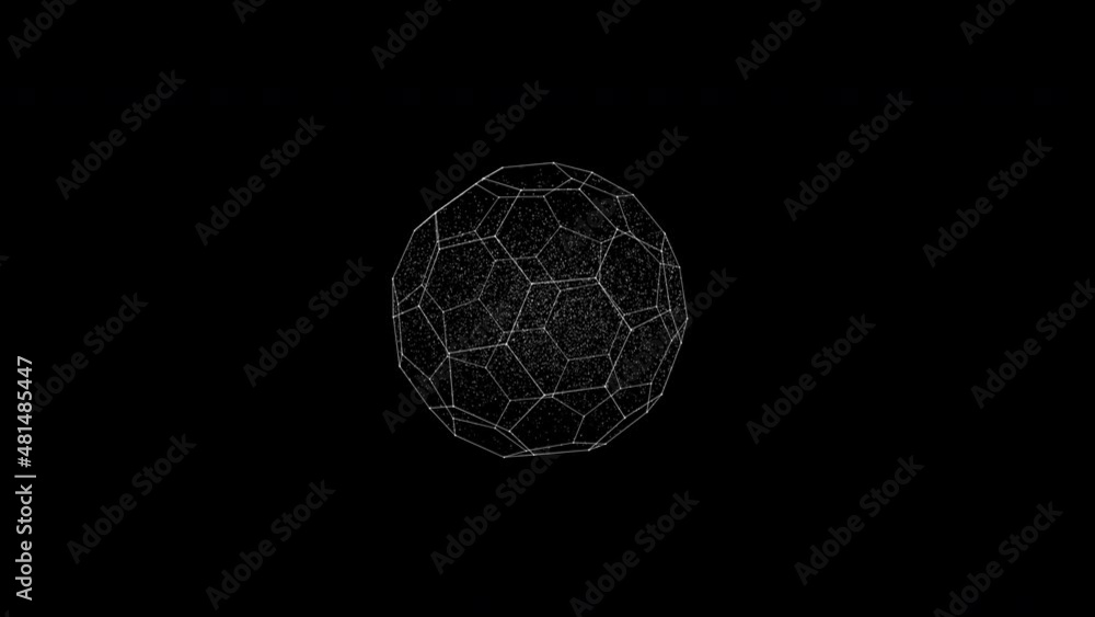 Technology Plexus sphere background from animated lines and dots with flowing particles. HUD, FUI. Looping seamless geometrical backdrop Technology Plexus sphere background from animated lines and dots with flowing particles. HUD, FUI. Looping seamless geometrical backdrop