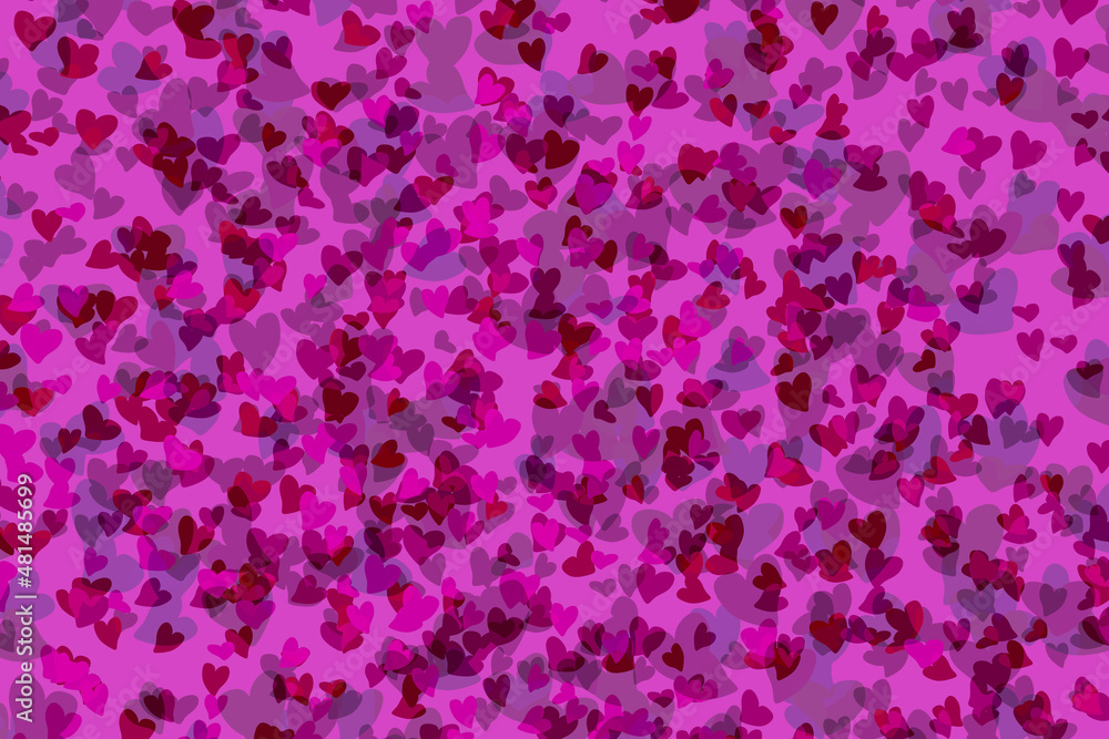 violet heart shapes pink heart magenta valentines day holiday decoration background overlay