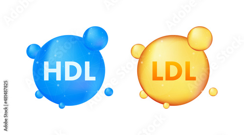 Hdl, great design for any purposes. Flat illustration. Vector flat illustration. Medical infographic. photo