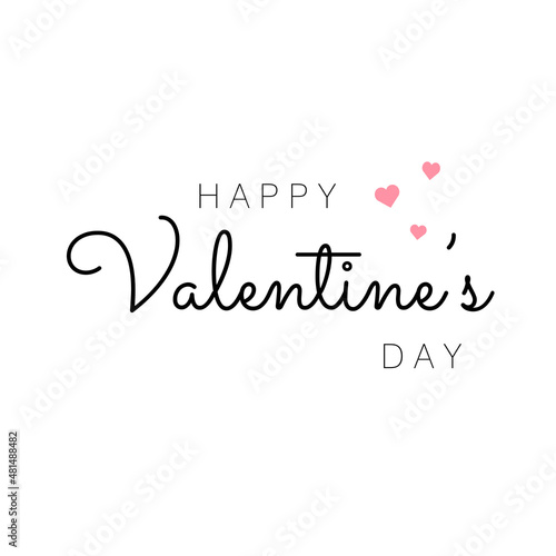 Happy Valentine s Day lettering banner