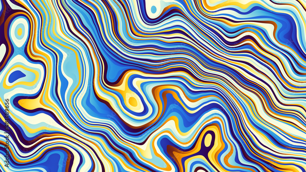 Obraz premium Digital fractal pattern. Abstract background.