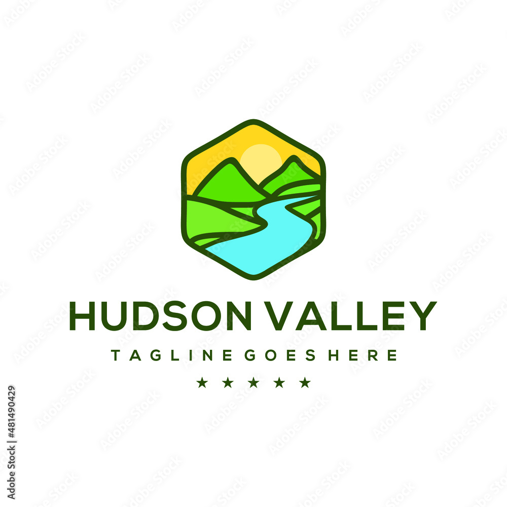 Modern mountain Logo design Concept Modern mountain Logo design Concept