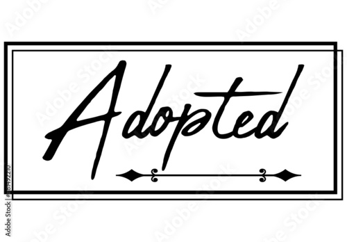 Adopted, the believer in Christ