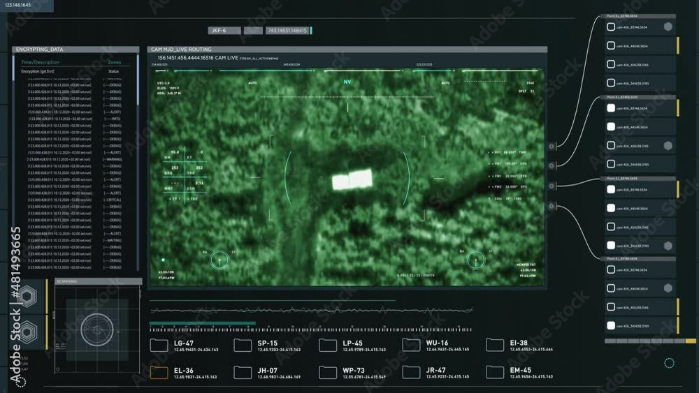 Detection System With Night Vision And Military Ui Allows To Take Aim