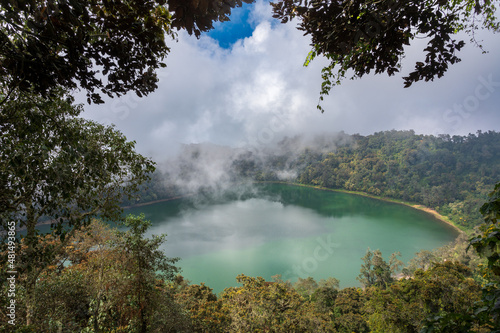 Mirador de la Laguna de Chicabal, Lago de cráter volcánico - Volcán Chicabal, Quetzaltenango, Guatemala photo
