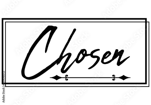 Chosen- the believer in Christ