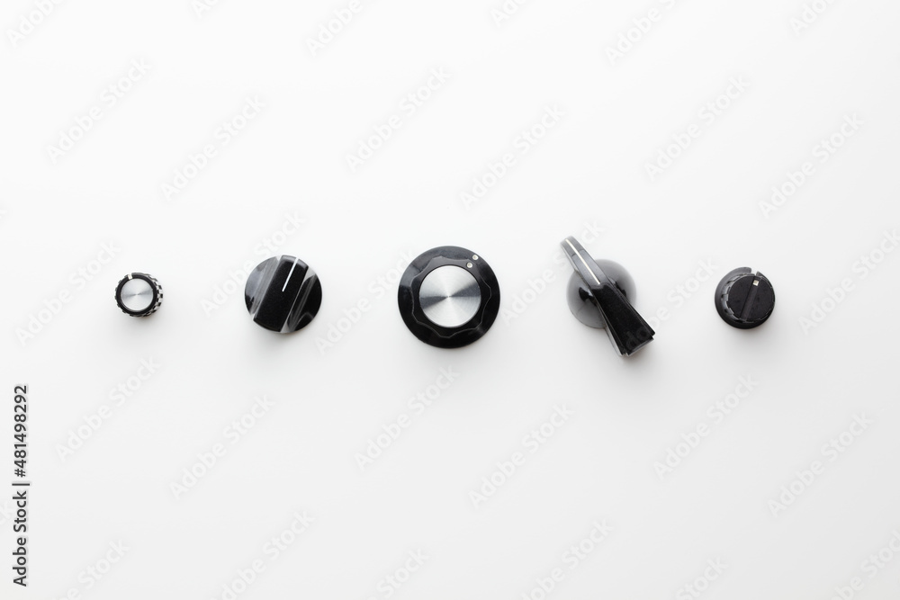 Control knobs. UI ( user interface ) design concept image. Variations