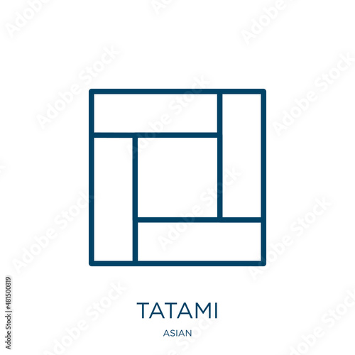 Canvas Print tatami icon from asian collection