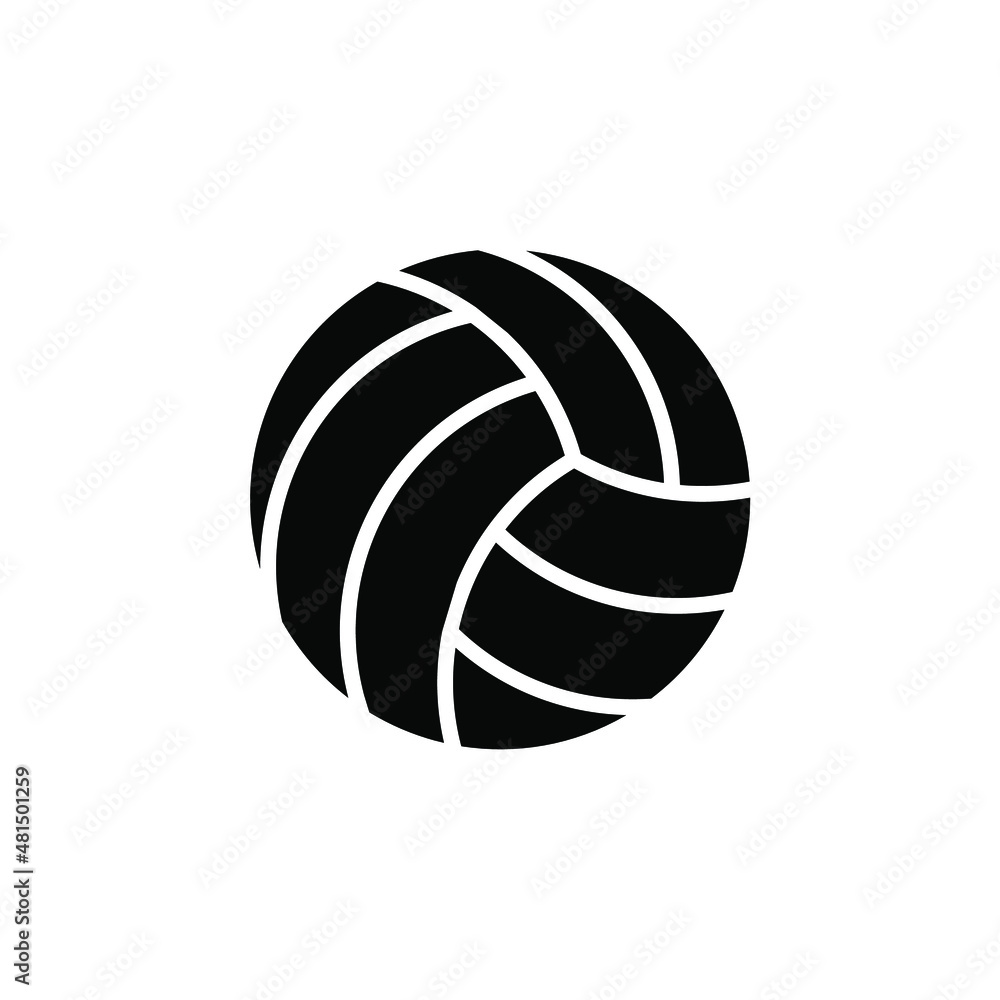 Volleyball, volley, Ball, Sport, Game Solid Icon, Vector, Illustration, Logo Template. Suitable For Many Purposes.