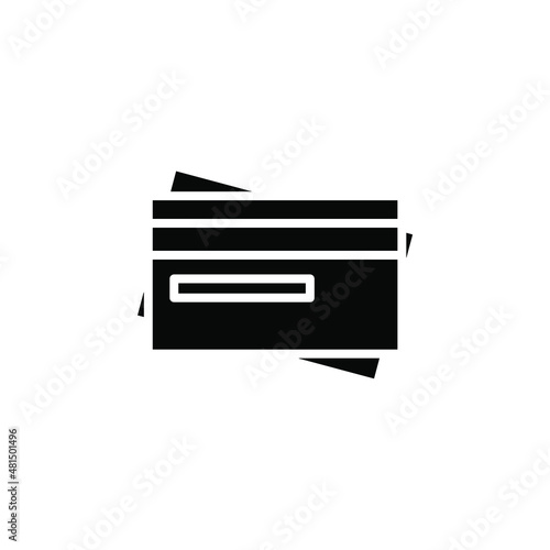 Credit Card, Payment Solid Icon, Vector, Illustration, Logo Template. Suitable For Many Purposes.