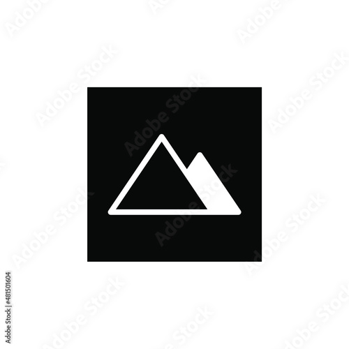 Picture, Gallery, Image Solid Icon, Vector, Illustration, Logo Template. Suitable For Many Purposes.