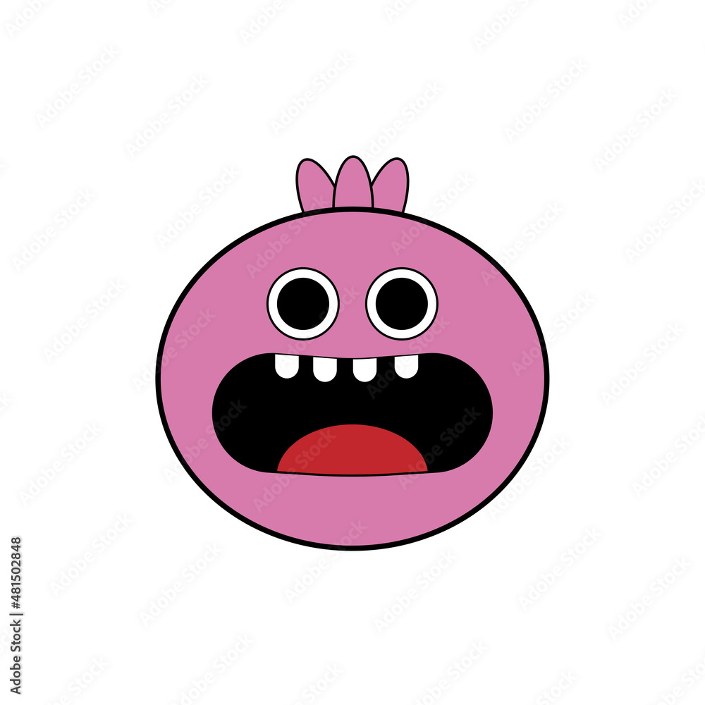 Scared onion. Cartoon character. Violet sign. Panic attack. Food symbol. Creative art. Vector illustration. Stock image. Scared onion. Cartoon character. Violet sign. Panic attack. Food symbol. Creative art. Vector illustration. Stock image.