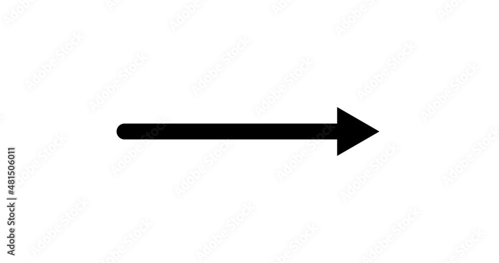 Simple Animated Arrow Horizontal Drawn On Simple Animated Arrow Horizontal Drawn On
