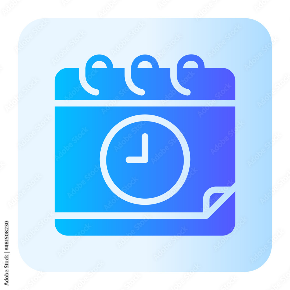 clock gradient icon clock gradient icon