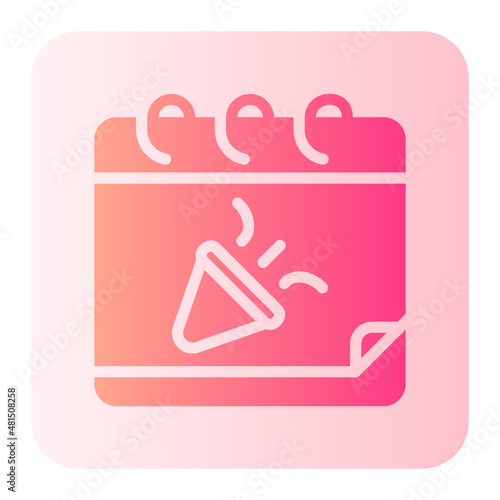 happy new year gradient icon