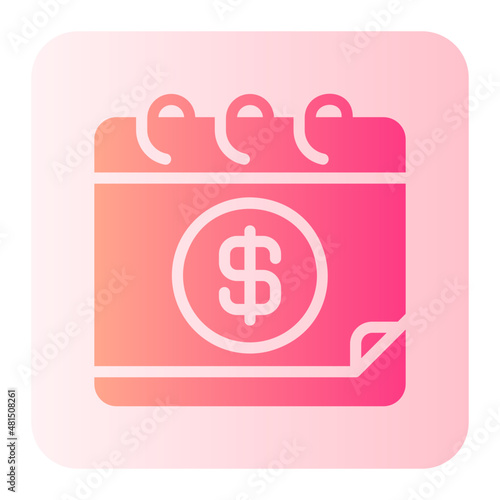 pay day gradient icon