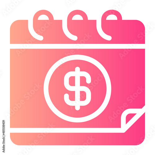 pay day gradient icon