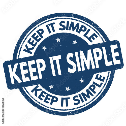 Keep it simple grunge rubber stamp