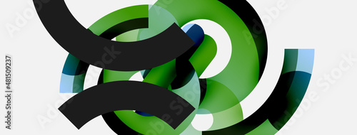 Circle abstract background. Vector illustration for wallpaper banner background card or landing page