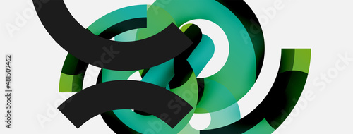 Circle abstract background. Vector illustration for wallpaper banner background card or landing page