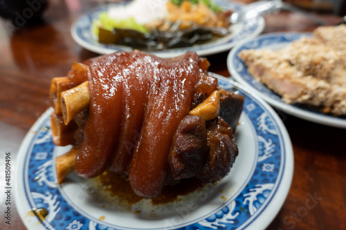 taiwanese braised pork feet photo