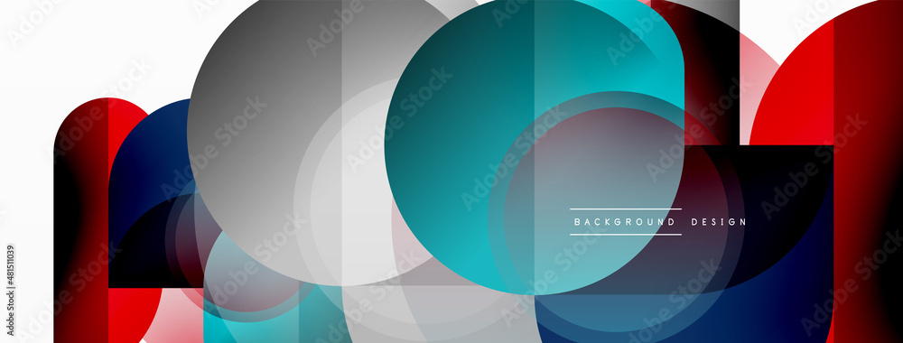 Creative geometric wallpaper. Minimal circle triangle and square line abstract background. Vector illustration for wallpaper banner background or landing page Creative geometric wallpaper. Minimal circle triangle and square line abstract background. Vector illustration for wallpaper banner background or landing page