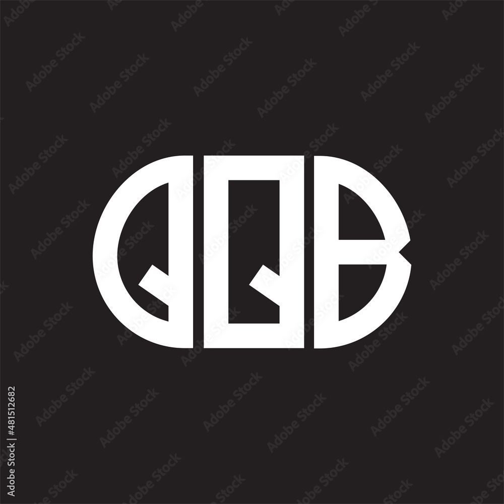 QQB letter logo design on black background. QQB creative initials letter logo concept. QQB letter design. QQB letter logo design on black background. QQB creative initials letter logo concept. QQB letter design.