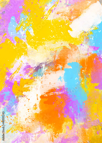 beautiful colorful ink stroke abstract background