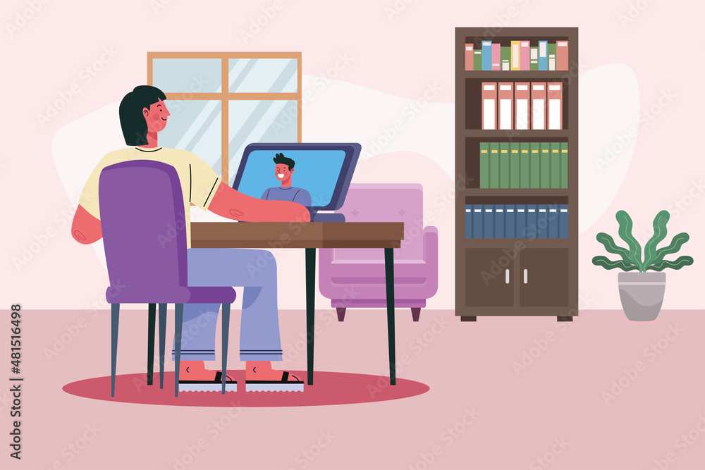 male friends in video conference male friends in video conference