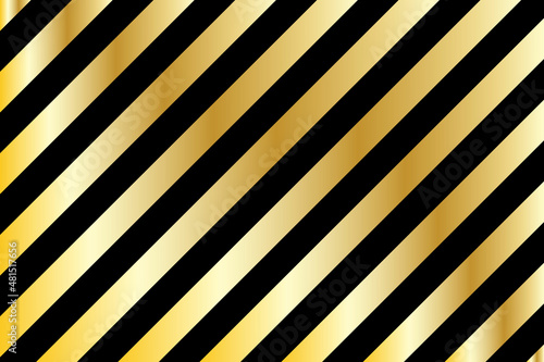 Black golden stripes pattern. Abstract background. Vector illustration.
