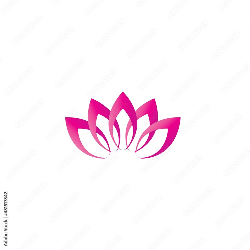 Beauty Vector lotus flowers design logo Template icon Beauty Vector lotus flowers design logo Template icon