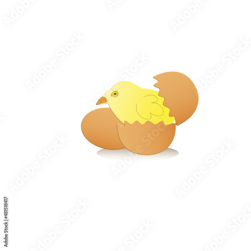 chicken with egg, vector illustration  © Tanan