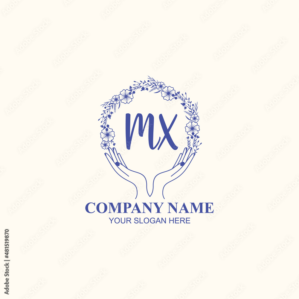 MX initial hand drawn wedding monogram logos MX initial hand drawn wedding monogram logos