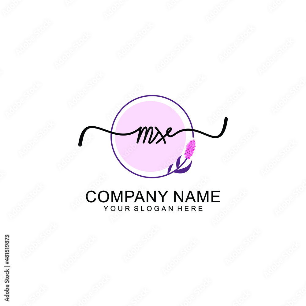 Initial MX beauty monogram and elegant logo design handwriting logo of initial signature Initial MX beauty monogram and elegant logo design handwriting logo of initial signature