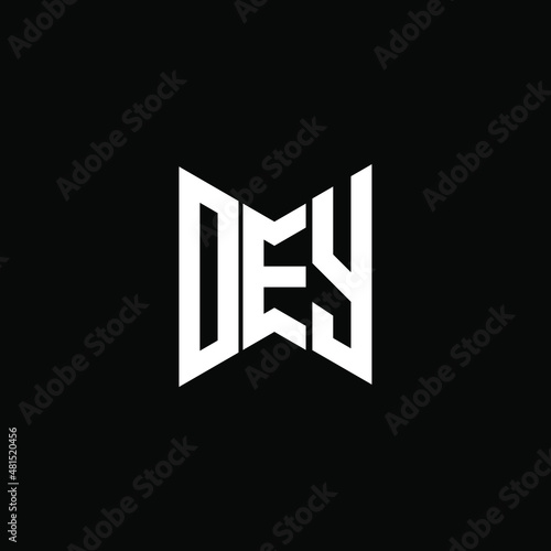 DEY letter logo creative design. DEY unique design