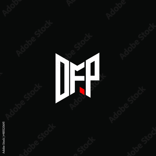 DFP letter logo creative design. DFP unique design