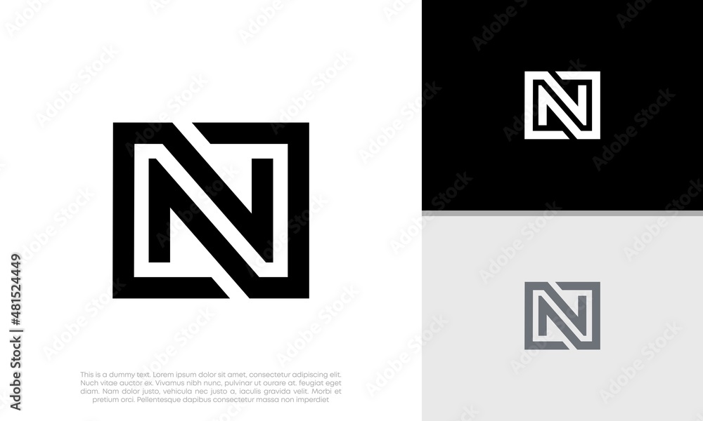 Initials N logo design. Initial Letter Logo. Initial Letter Logo. Innovative high tech logo template. Template label for blockchain technology. Initials N logo design. Initial Letter Logo. Initial Letter Logo. Innovative high tech logo template. Template label for blockchain technology.
