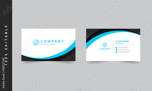 Business card template design. Modern business cards. Business card with photo, business card photography, business card layout. Blue business card, Yellow business card, Orange business card, Red b