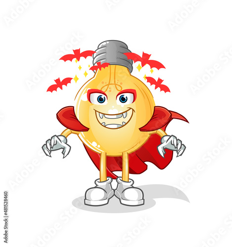 bulb Dracula illustration. character vector