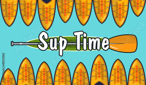 Drawn sup background Vector illustration.