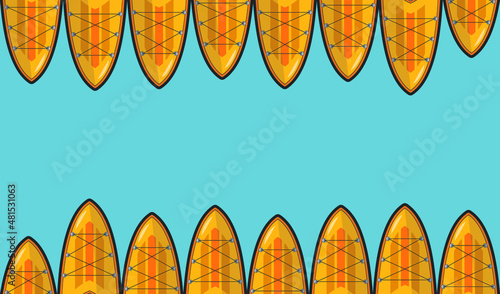 Drawn sup background Vector illustration.
