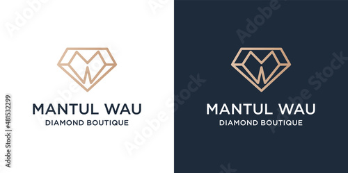 MW Logo logo and diamonds