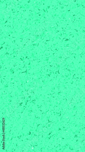 Abstract texture of rough surface. Sea Green pattern on plane. lunar surface. Vertical image. 3D image. 3D rendering.