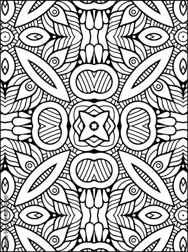 Floral Coloring Page KDP Interior 